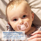 Mam Air Night & Day Baby Pacifier, For Sensitive Skin, Glows In The Dark, 6-16 Months, Girl, 4 Count