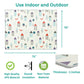 Dream On Me Play Time Reversible Baby Playmat, Foldable Extra Large Thick Foam Crawling Playmats for Toddlers, Waterproof Portab