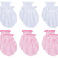 Rative Newborn Baby Cotton Gloves Sleep Sleeping No Scratch Mitten Mittens Mitts Set For 0-3 0-6 Months Boy Boys Girl Girls (3Wh