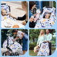 THE KENKYO Car Seat Covers for Babies, Baby Car Seat Cover for Girls Boys, Kick-Proof Newborn Carrier Canopy with Breathable Mes