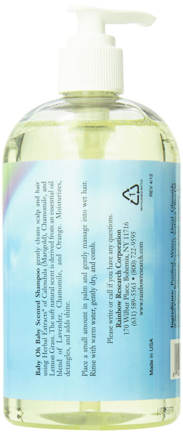 Rainbow Research Baby Oh Baby Shampoo, Scented 16 Oz (Pack Of 6)