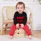Ursobutegl Toddler Baby Boy Valentine'S Day Outfit Lover Boy Embroidery Letter Sweatshirt Pullover Tops Jogger Pants Clothes (Bl