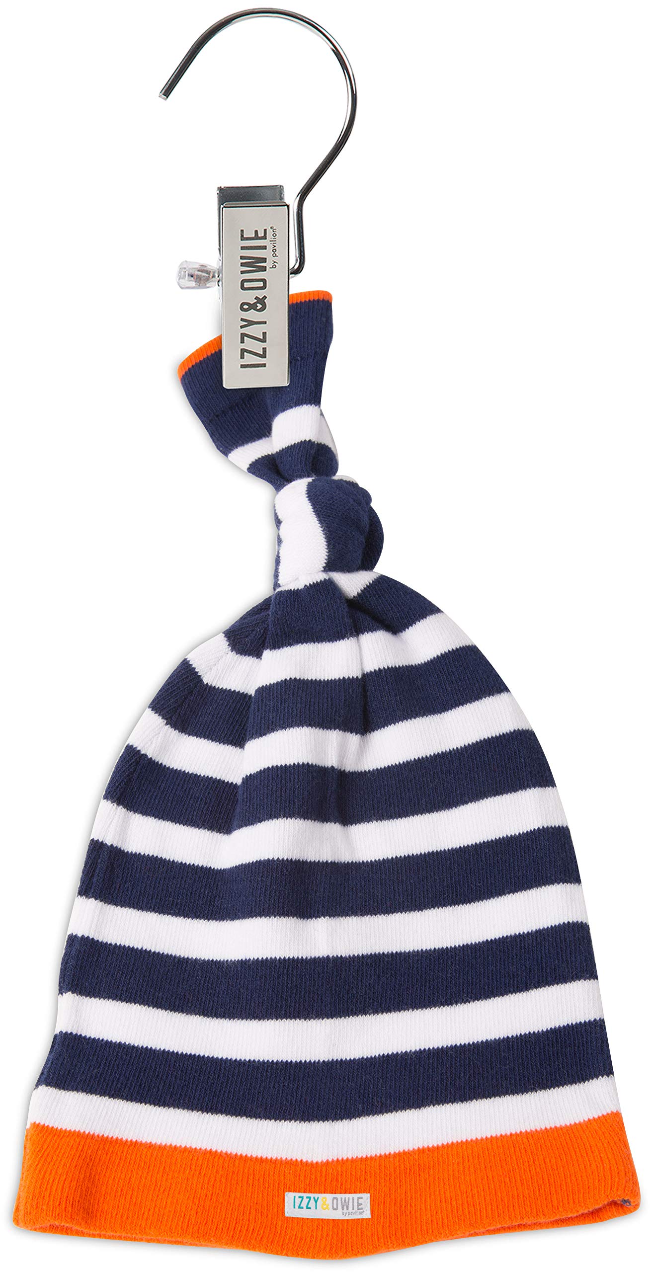 Izzy And Owie Beach Crab Striped Baby Hat, Navy Blue, 0-24 Months