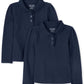 The Children'S Place Baby Girls And Toddler Girls Long Sleeve Ruffle Pique Polo, Tidal, 5T