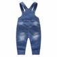 Kidscool Space Baby & Little Boys/Girls Denim Overalls,Jean Workwear,Light Blue,12-18 Months