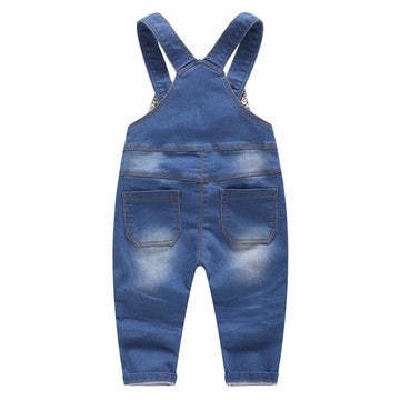 Kidscool Space Baby & Little Boys/Girls Denim Overalls,Jean Workwear,Light Blue,12-18 Months