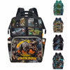 MyPupSocks Custom Dinosaur Diaper Bag Named with Love: Personalized Diaper Bag with Name - Ideal Travel Companion for New Moms S