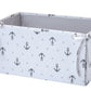 Nautica Kids Separates Anchor/Dot Print Nursery Storage, Gray/White
