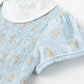 Simplee Kids Toddler Light Blue Dress Toddler Summer Dress Smocked Toddler Floral Dress Baby Blue Dress 6T