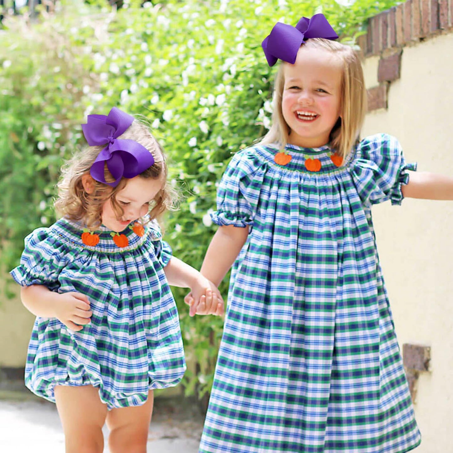 Oaoleer Big Hair Bows For Girls 12 Pcs 6 ' Purple Grosgrain Ribbon Large Boutique Bow Alligator Clips Hair Accessories For Todd