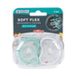Dr. Talbot'S Soft-Flex Orthodontic Pacifiers 0-6 Months, Aqua/White, 2 Pack