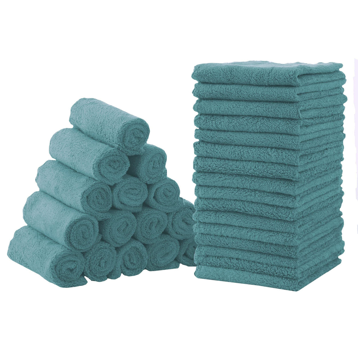 CORAL DOCK Baby Washcloths, Newborn Essentials Super Absorbent Baby Wipes, Gentle on Sensitive Skin for New Born Face, Baby Regi