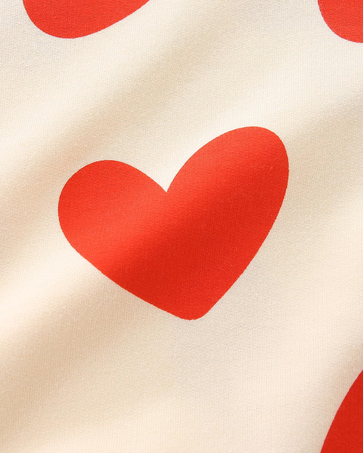 Mrocioa Valentine'S Day Heart Graphic Shirt Girl Cotton Sweatshirt Vday Kids Long Sleeve Crewneck Beige Tops For 6 Years