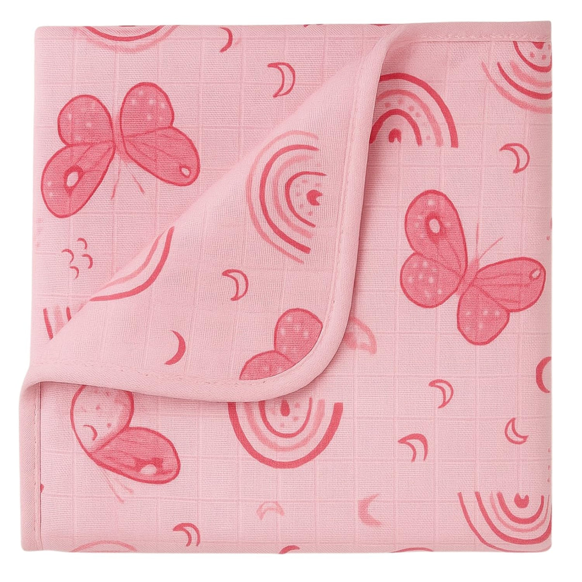 TUMMY Cozy Baby Blanket for Newborns & Infants | Soft Cotton Muslin Swaddle Wrap | Lightweight Receiving Blanket for Boys & Girl