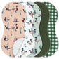 SmoothNovelty 5 Pack Mallard Duck Pattern Baby Burp Cloths Soft Absorbent Burping Rags for Newborns 19x9 Spit up Cloths for Boy 