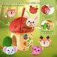 8-in-1 Montessori Toys for 1 Year Old & 6-12 Months Babies - Sensory Developmental Playset with Acorn House, Plush Animals & Clo