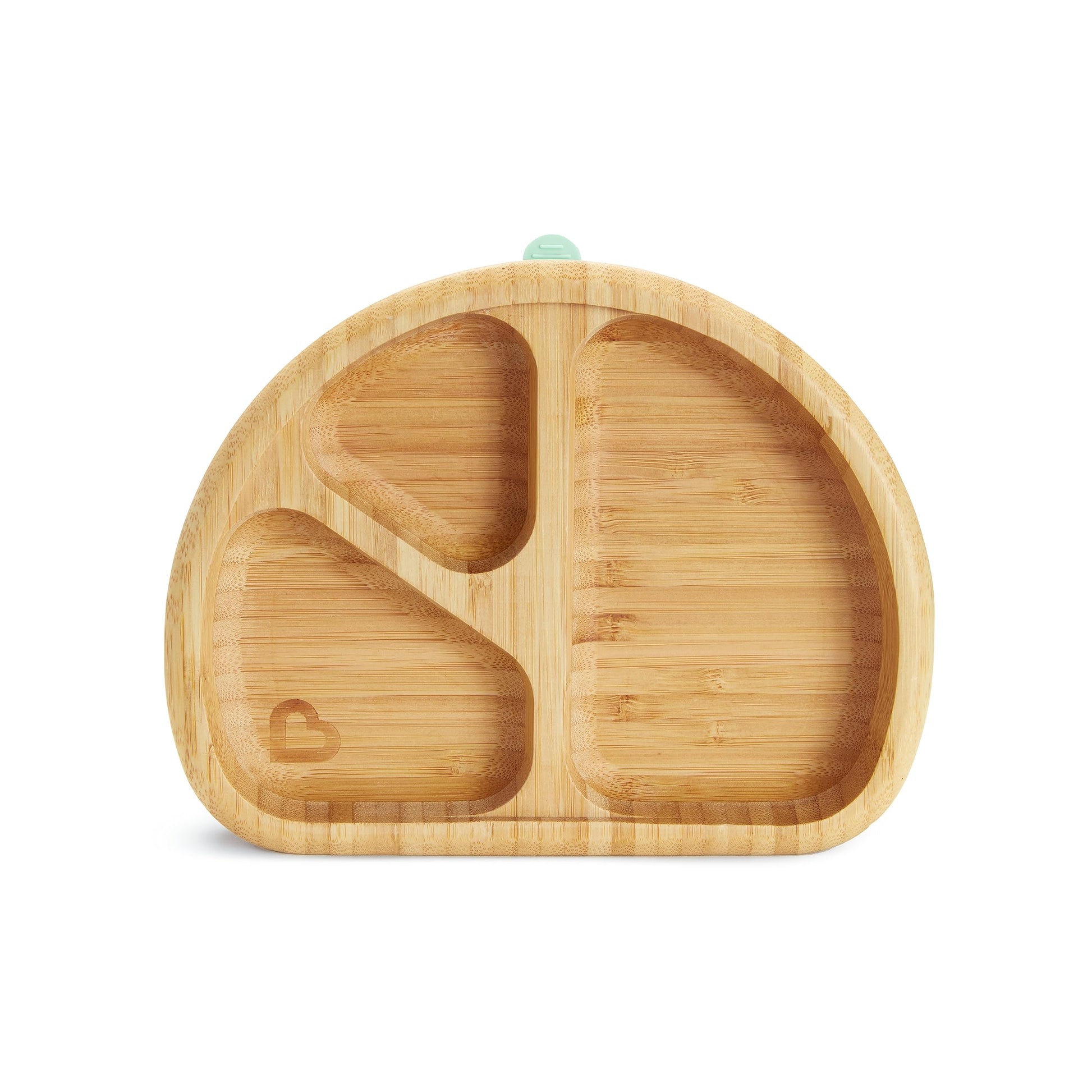 Munchkin Bambou Divided Suction Plate - Eco-Friendly Bamboo Dinnerware For Babies And Toddlers