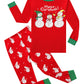 Kikizye Baby Girls Boys Long Sleeve Christmas Pajamas Sets 100% Cotton Snowman Pyjamas Infant Kids 12-18 Months