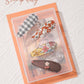 Doboi 40 Pcs Floral Print 2.2 Inches Hair Clips And Bows For Baby Girls - Non-Slip Snap Barrettes And Hair Accessories