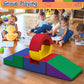 Betterhood Crawling And Sliding Soft Foam Block,Climbing Tunnels Play Sets For Toddlers 1-3, Crawl Activity Play Set For Child D