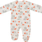 Magnetic Me Footie Pajamas 100% Organic Cotton Baby Sleepwear Quick Magnetic Fastener Sleeper Friendly Fox Preemie