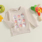 Mozikqin Toddler Baby Halloween Outfit Boy Girl Pumpkin Sweatshirt Crewneck Pullover Sweater Long Sleeve Shirt Fall Clothes (Bow