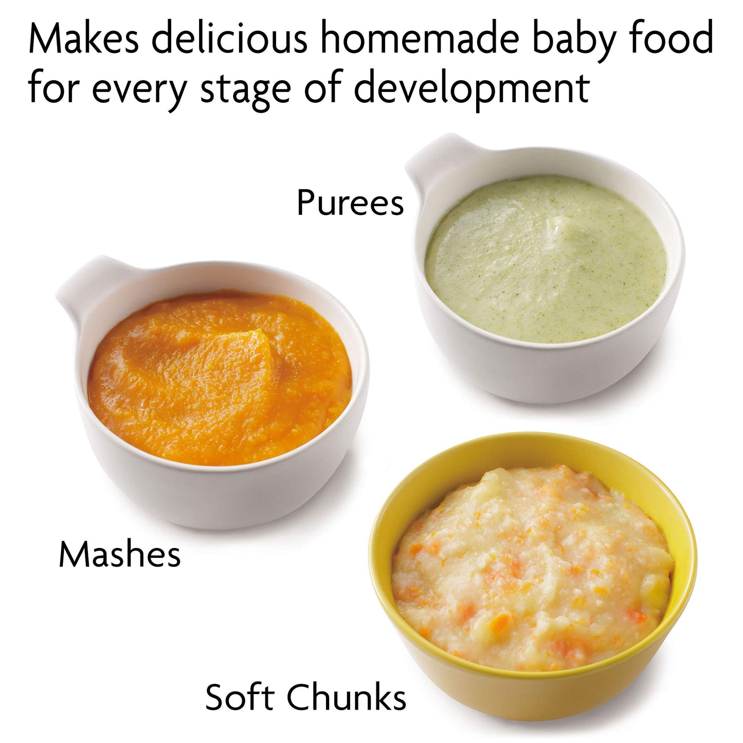 Baby Brezza Small Baby Food Maker Set - Cooker And Blender In One To Steam And Puree Baby Food For Pouches - Make Organic Food F