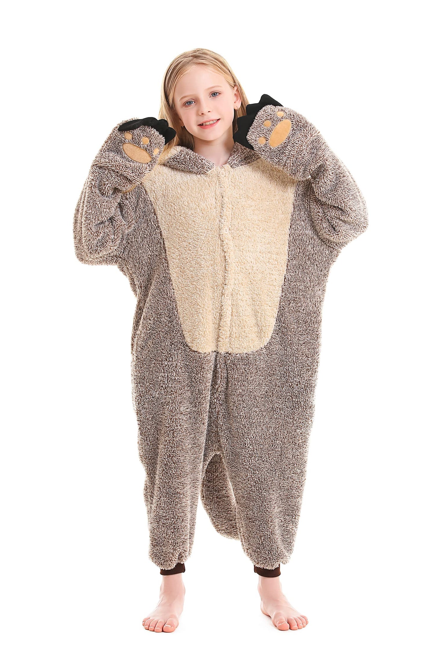 Atoz Onesie For Kids, Animal Pajamas Halloween Cosplay Costume For Girls Boys, Sea Otter 8-9Y