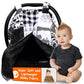 Dear Baby Gear - Infant Carseat Canopy And Winter Covers - Cozy Baby Car Seat Cover For Girls And Boys - Stroller Cover - Mounta