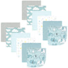 Hudson Baby Unisex Baby Flannel Washcloths, Boy New Elephant 12Pk, One Size