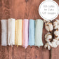 Lollybanks Muslin Baby Washcloths, 100% Cotton Newborn Washcloths, Large 12 X 12 Inches Soft And Absorbent Baby Towels For Bath,