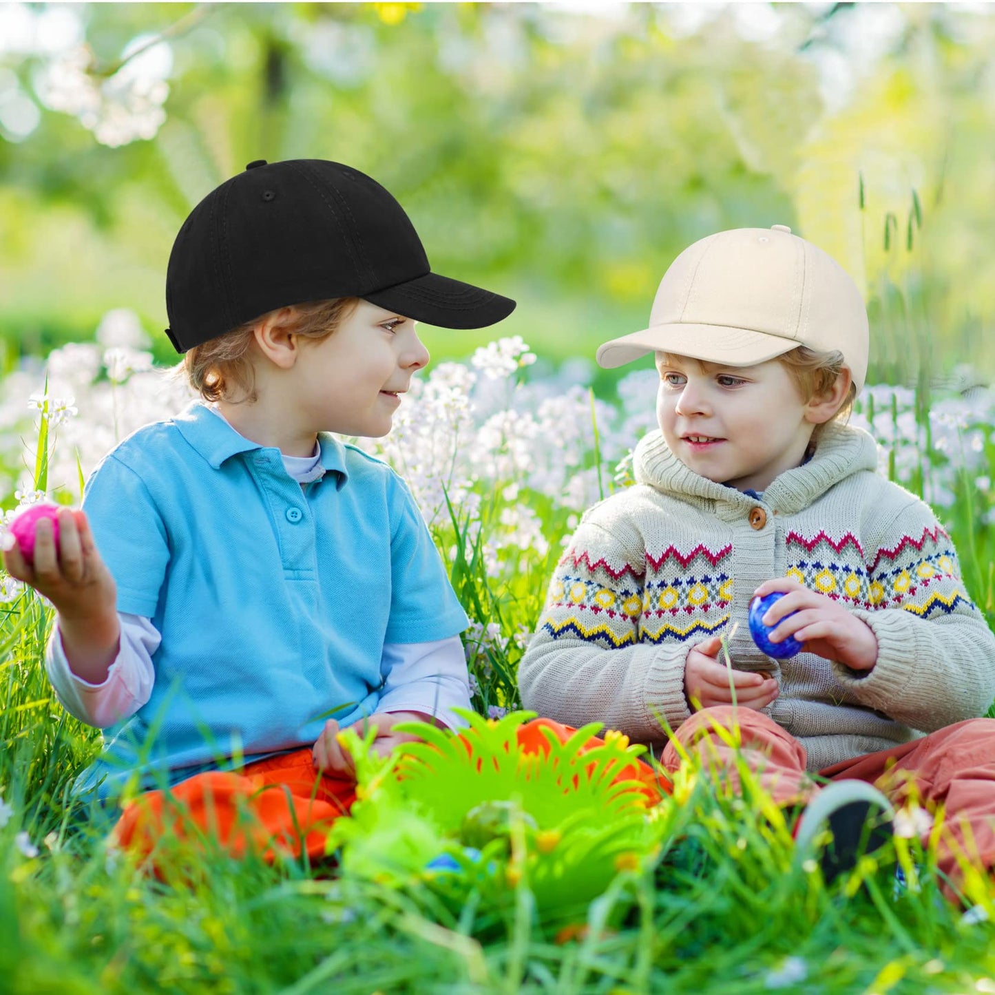 Qikqik Toddler Hats Boys Age 2-4 Toddler Baseball Hat Toddler Hat Toddler Boy Hat Toddler Baseball Cap Kids Baseball Hat Boys Bl