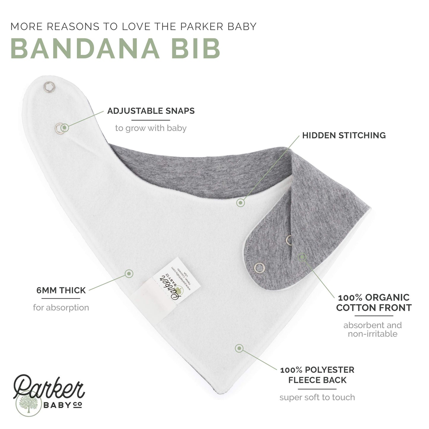 Parker Baby Co. Bandana Drool (Pack of 4) Baby Bibs for Girls - Blush Set