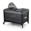 Safety 1st 4-in-1 Portable Play Yard with Bassinet, Napper, and Removable Changer, Gray