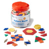 Learning Resources Plastic Pattern Blocks - Set of 250, Ages 3+, Shape Games for Preschoolers, Homeschool Supplies, Shape Manipu