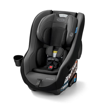 Graco Contender Slim Convertible Car Seat, West Point, Lightweight Travel Car Seat with Compact, Space-Saving Design, Rear-Facin
