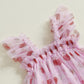 Toddler Valentines Day Tutu Dress Baby Girl Heart Layered Tulle Dress Little Girl Princess Dresses Valentines Outfit (Heart Pink