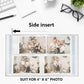 Vienrose Small Photo Album 4X6 Holds 200 Photos 2 Pack, Mini Baby Photo Album Linen Cover For Gifts Wedding Family, Blue