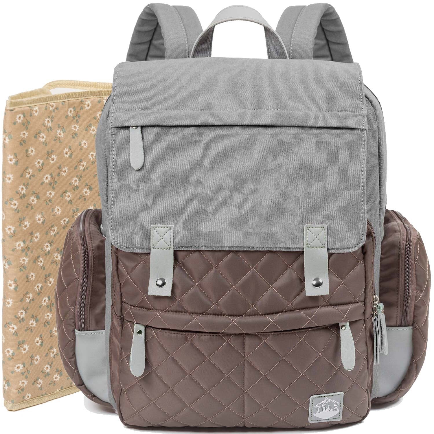 Baby Diaper Bag Backpack With Waterproof Changing Pad Ideal For Mom And Dad,Large Multifunctional Nappy Changing And Travel Bag