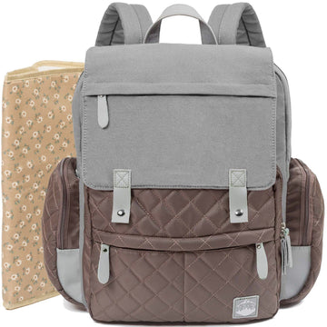 Baby Diaper Bag Backpack With Waterproof Changing Pad Ideal For Mom And Dad,Large Multifunctional Nappy Changing And Travel Bag