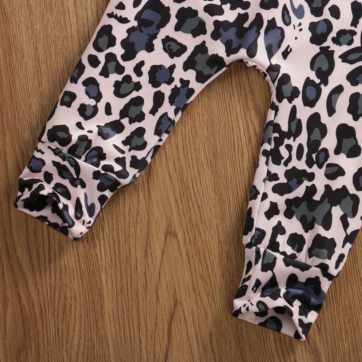 Newborn Baby Girls Clothes Daddy Saying Top Printed T-Shirt Leopard Pants+Headband Sweatshirt Outfit Set (A-Daddy Says, 18-24 Mo