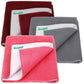 Bumpers AntiPiling Quick Dry & Absorbent Sheet Polycotton Baby Bed Protecting Waterproof Mat (Salmon Rose, Grey, Maroon, Small 