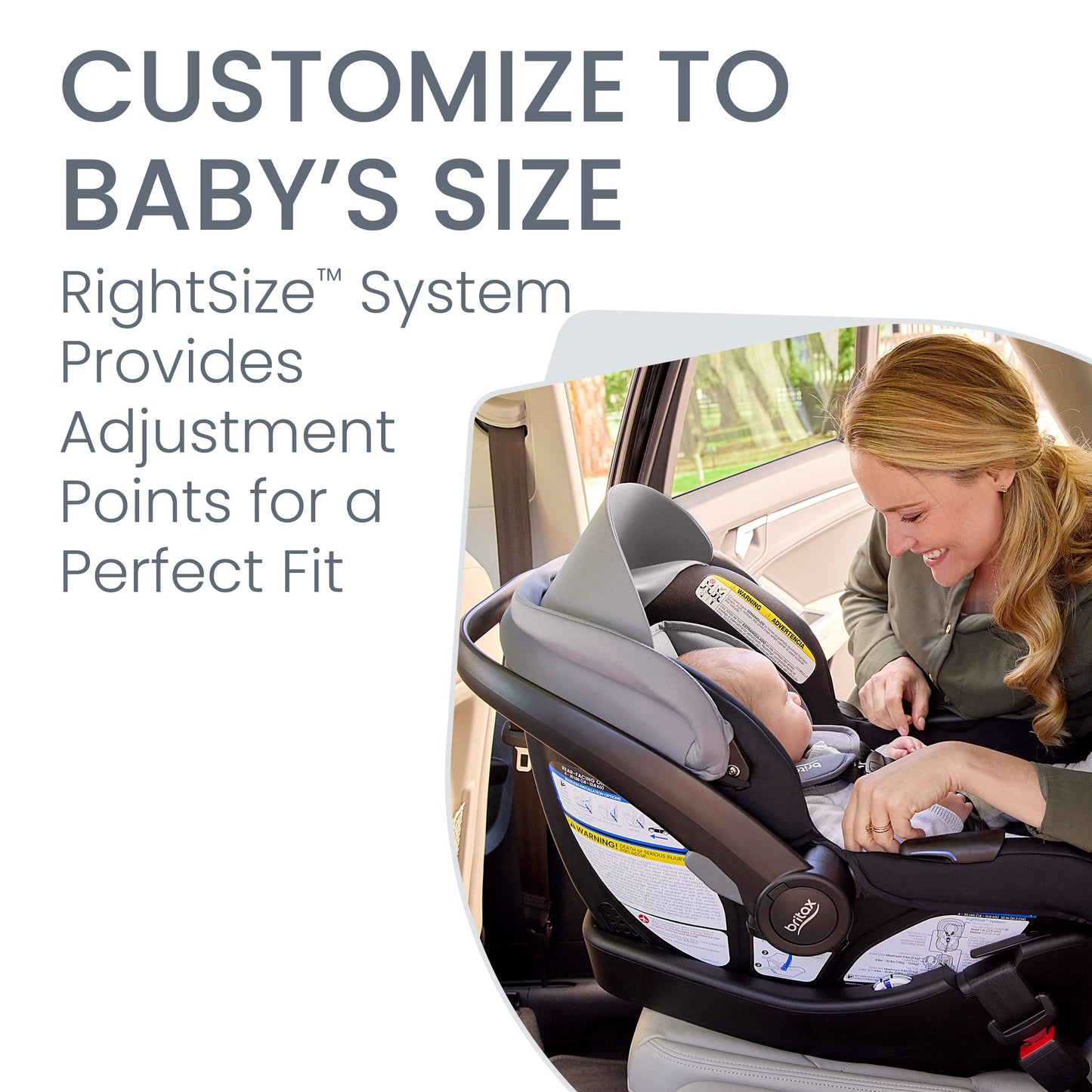 Britax Willow S Infant Car Seat with Alpine Base, ClickTight Technology, Rear Facing Car Seat with RightSize System, Graphite On