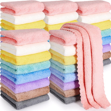 Mixweer 40 Pack Baby Burp Cloths Bulk 20X10 Inch Absorbent Muslin Burp Cloths Microfiber Baby Washcloths For Burp Rags Burping C