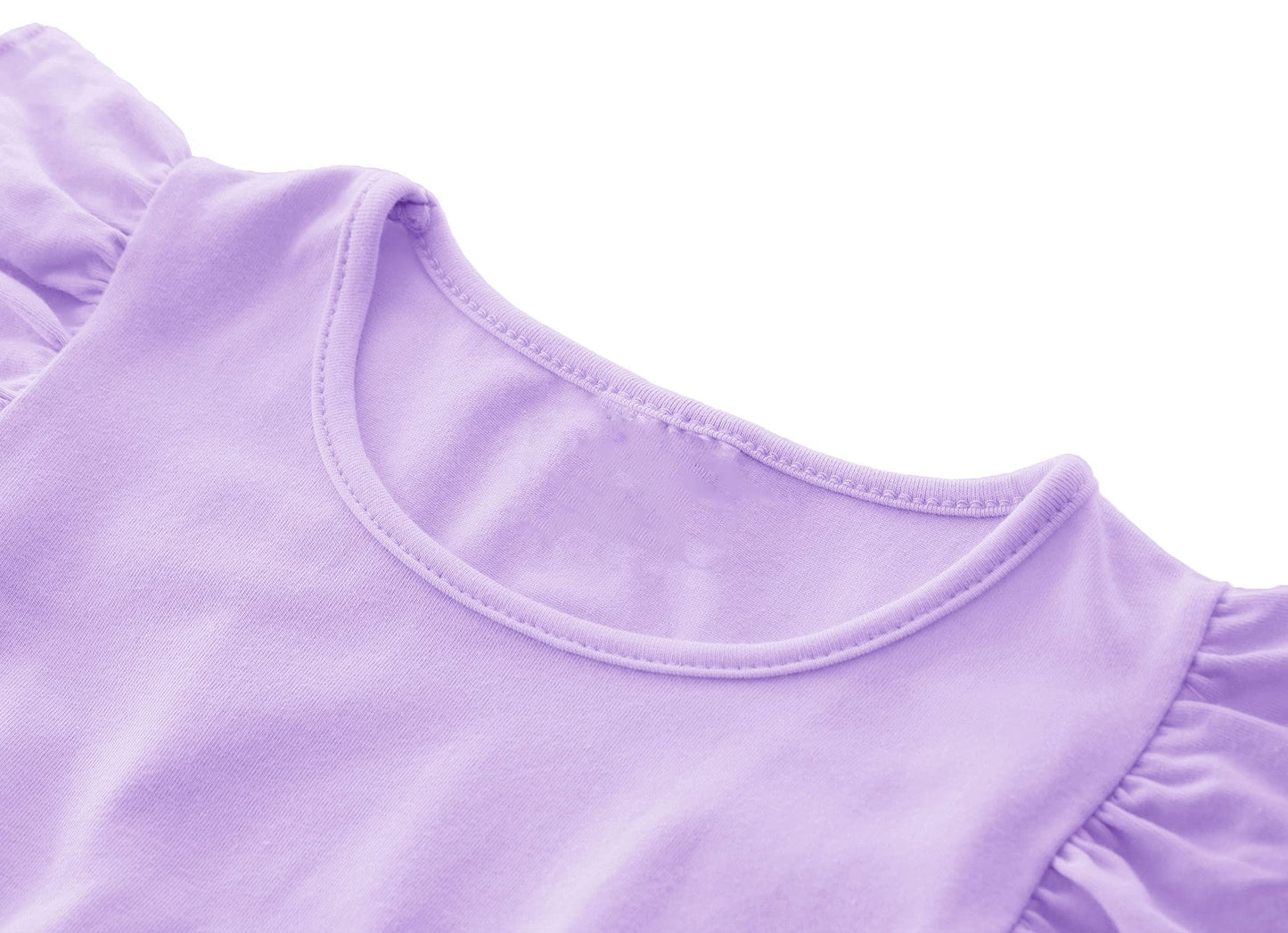 Twkioue Girls Dresses Tutu Tulle Butterfly Sleeves Casual Kid Cute Party Dress 817 Purple 90