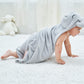 Hiphop Panda Bamboo Hooded Baby Towel - Soft Hooded Bath Towel For Babie, Toddler,Infant, For Boy And Girl - (Grey Elephant, 30