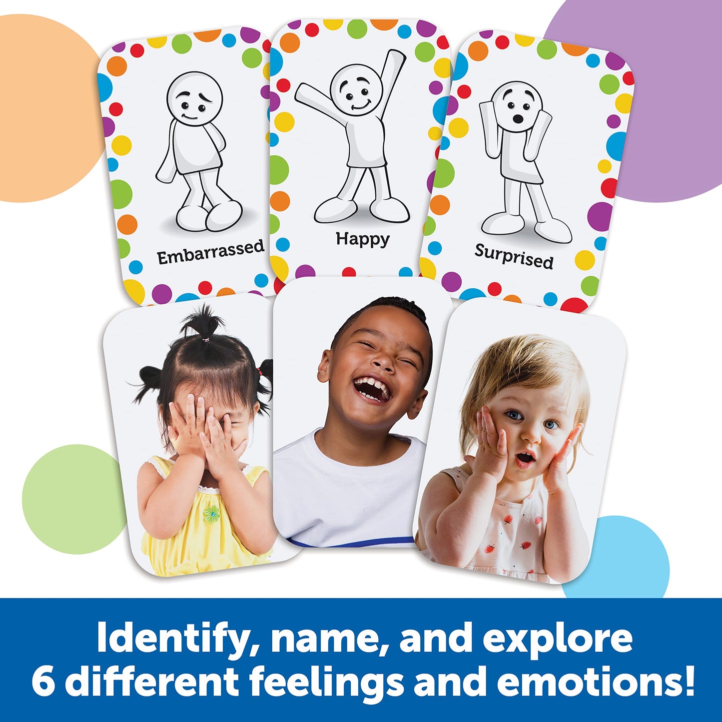 Learning Resources All About Me Feelings Activity Set - 54 Pieces, Ages 3+ Toddler Social Emotional Learning Games, Communicatio