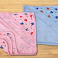 MomS Darling Cotton Baby Hooded Wrapper For New Born 96*75 Cm (Pack Of 2 Pieces)(Large Size)| Interlock Breathable Wrappers 01