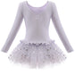 Dancina Leotard Sparkle Tutu Dress Long Sleeve Lovely Girls Princess 2T White