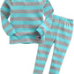Vaenait baby Kids Girls Sleepwear Pajama 2pcs Set Color Magic Mint Grey XS